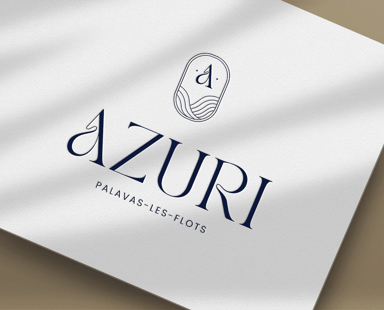 Logo Azuri — identité visuelle par Marion Gosse