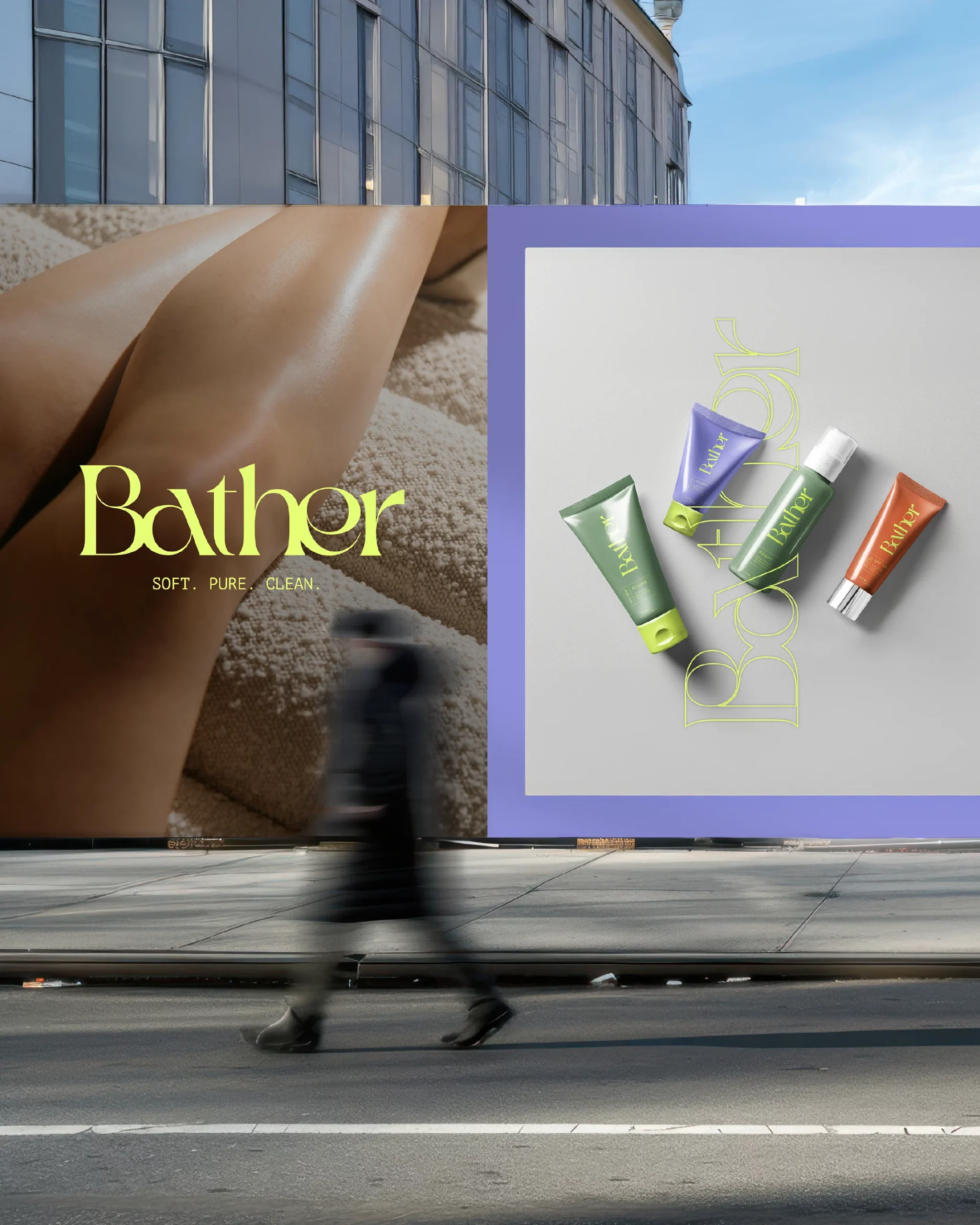 Bather — direction artistique par Marion Gosse, graphiste à Montpellier