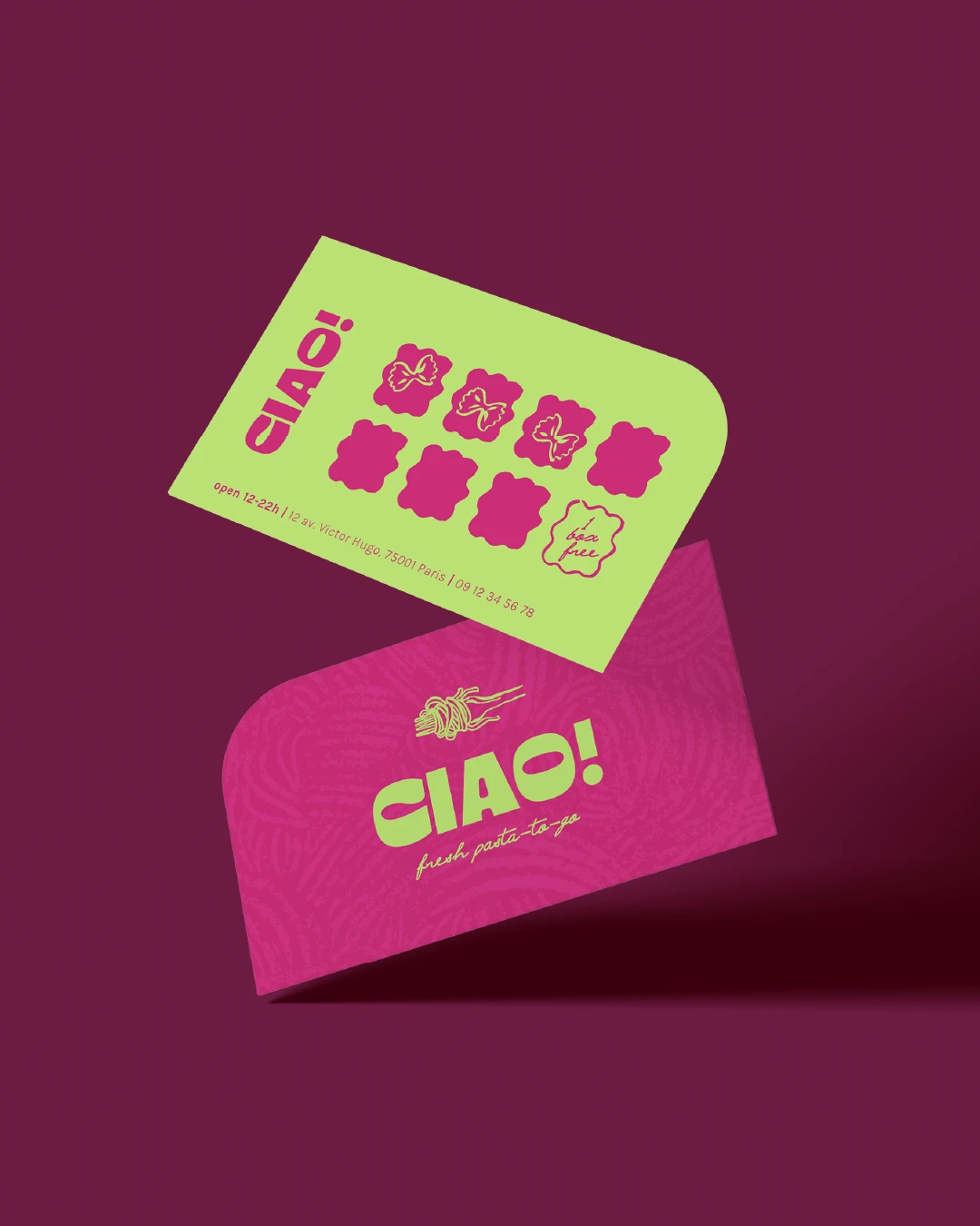 Carte de fidélité Ciao! — design par Marion Gosse
