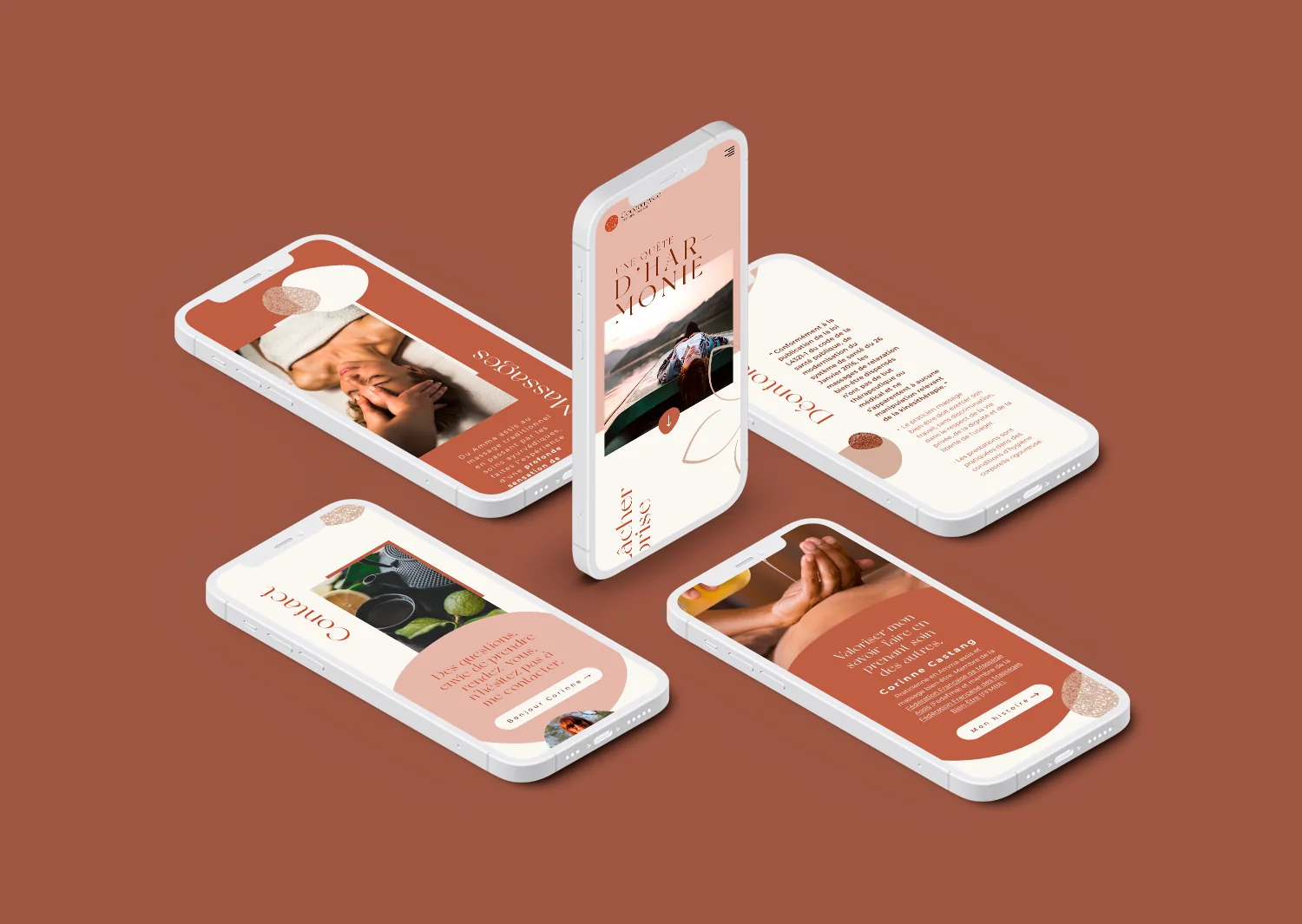 Site mobile CocoonByCo — webdesign par Marion Gosse, graphiste à Montpellier