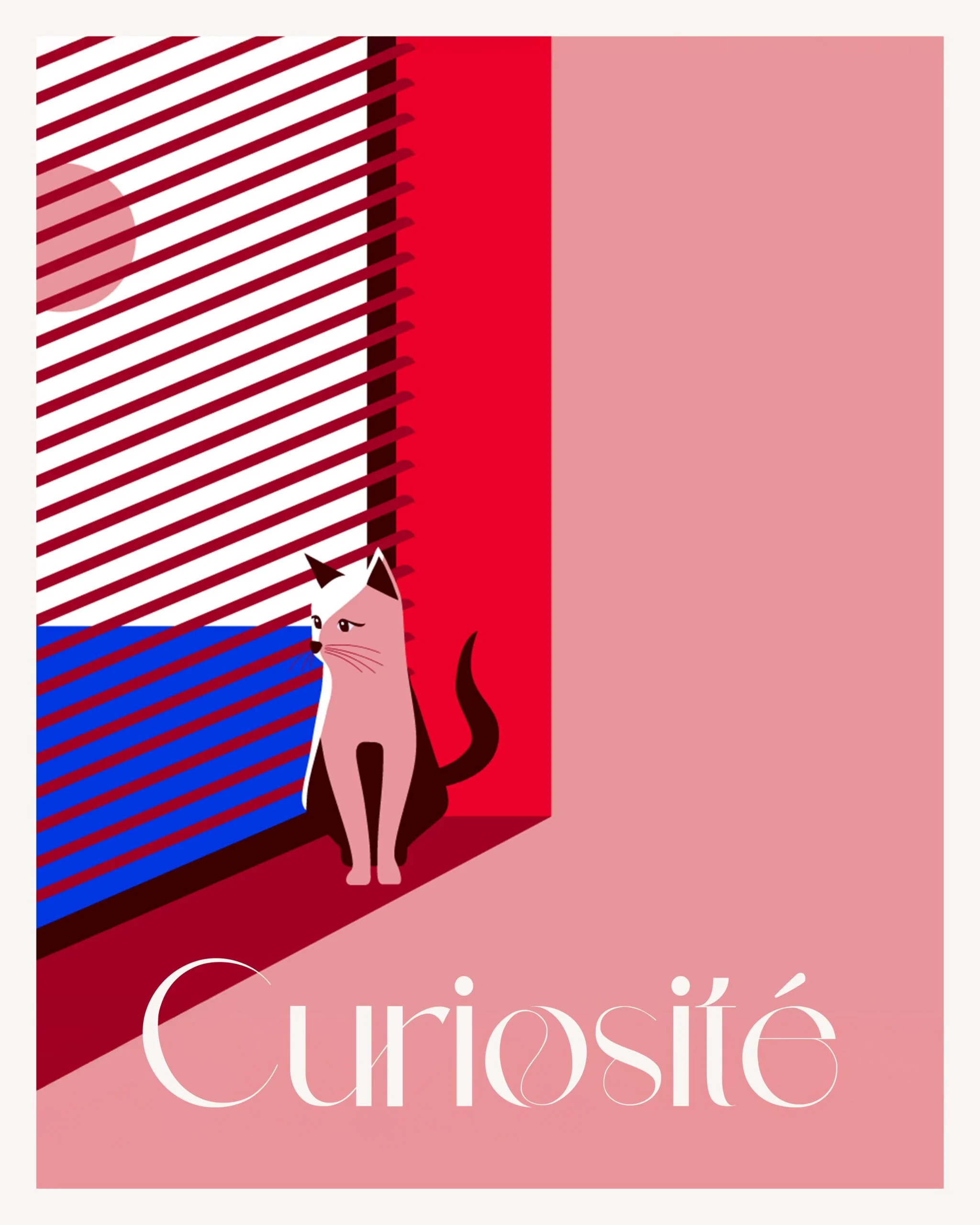 Affiche Curiosité — création graphique par Marion Gosse
