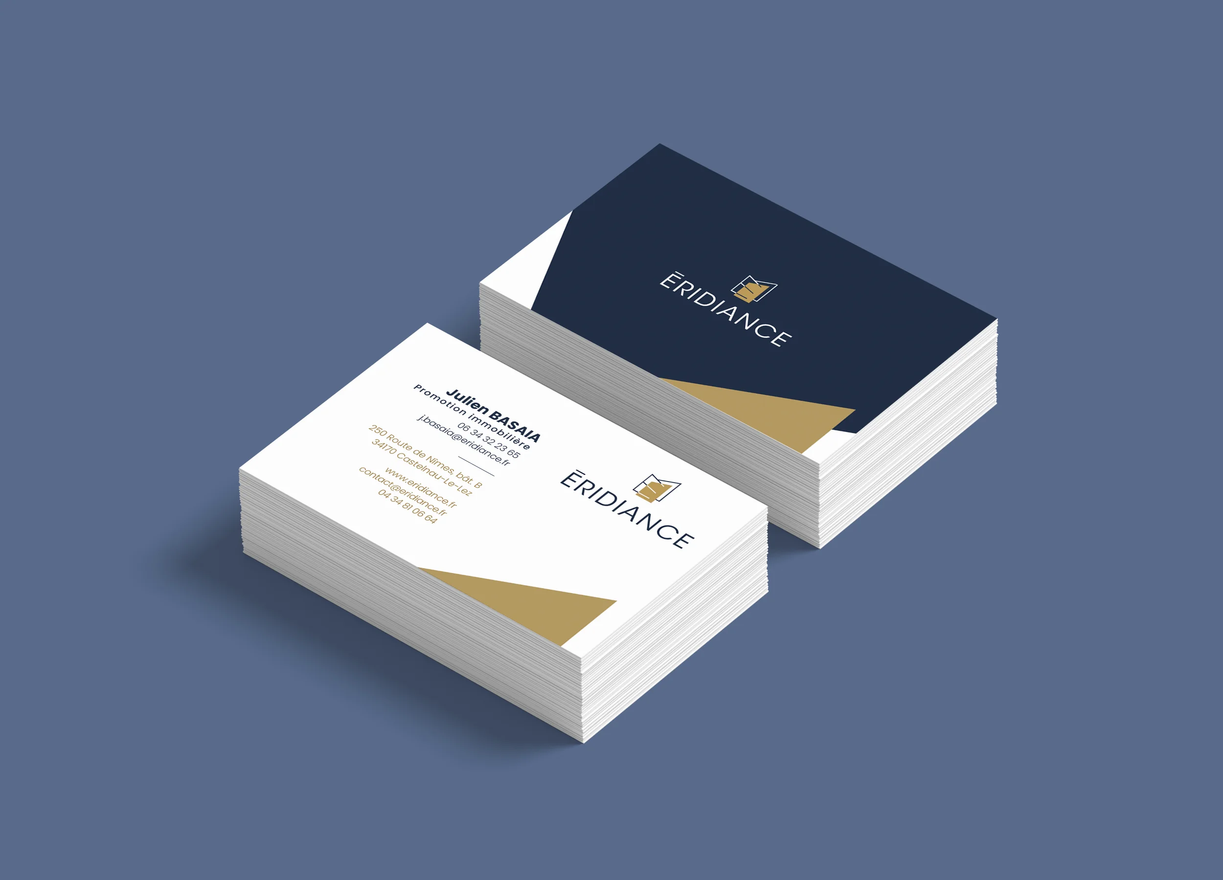 Mockup Éridiance — direction artistique Marion Gosse