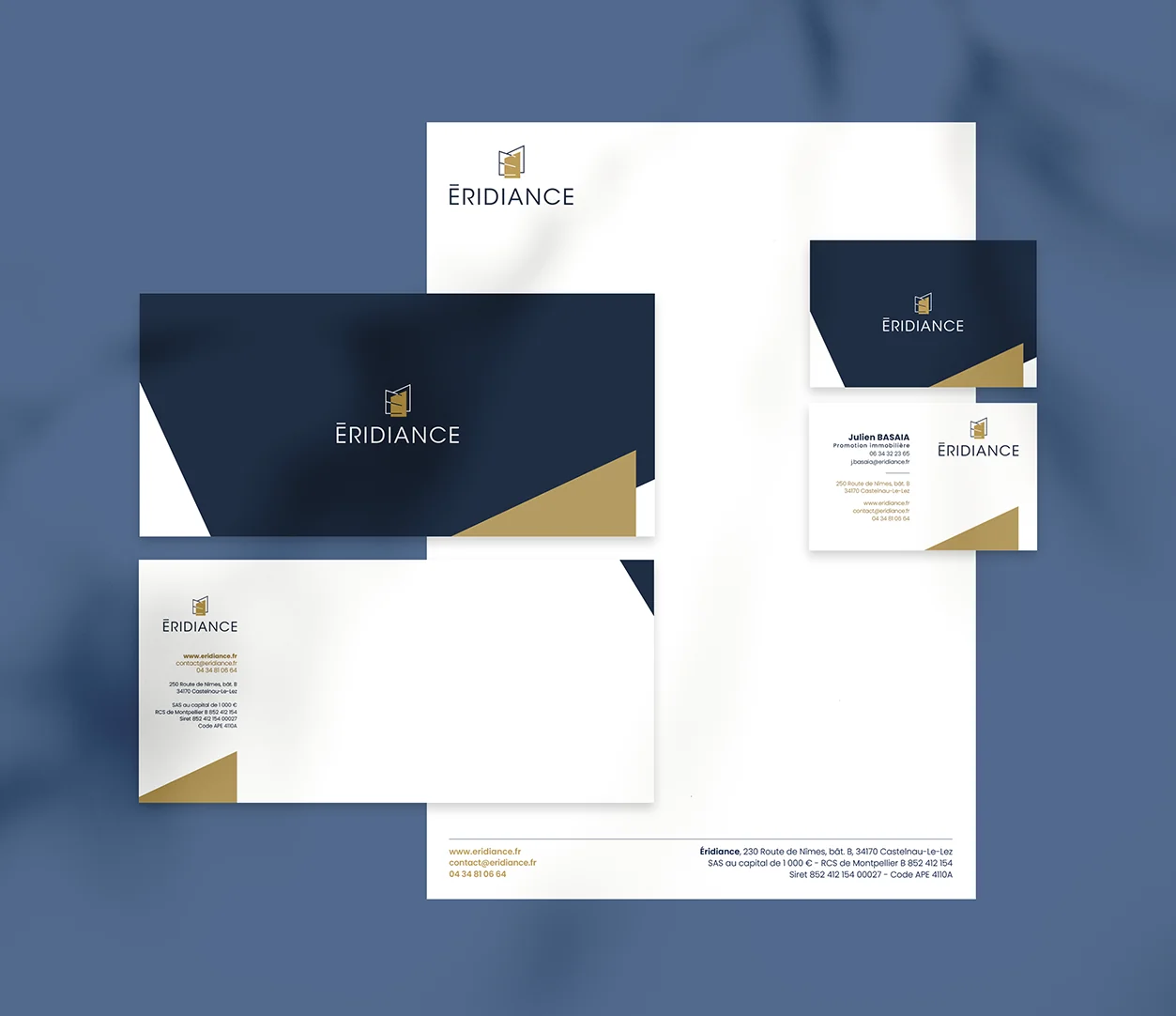 Papeterie Éridiance — identité visuelle par Marion Gosse