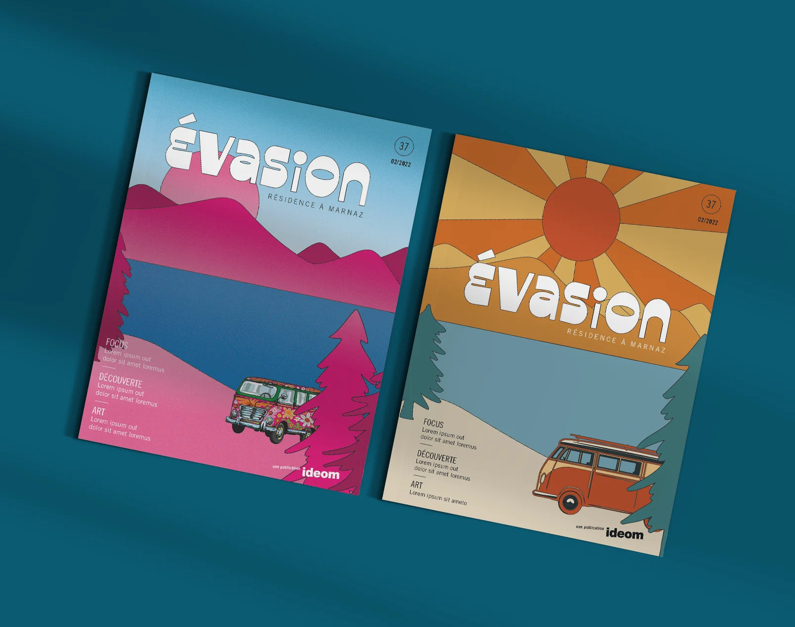 Couverture plaquette Ideom — direction artistique Marion Gosse
