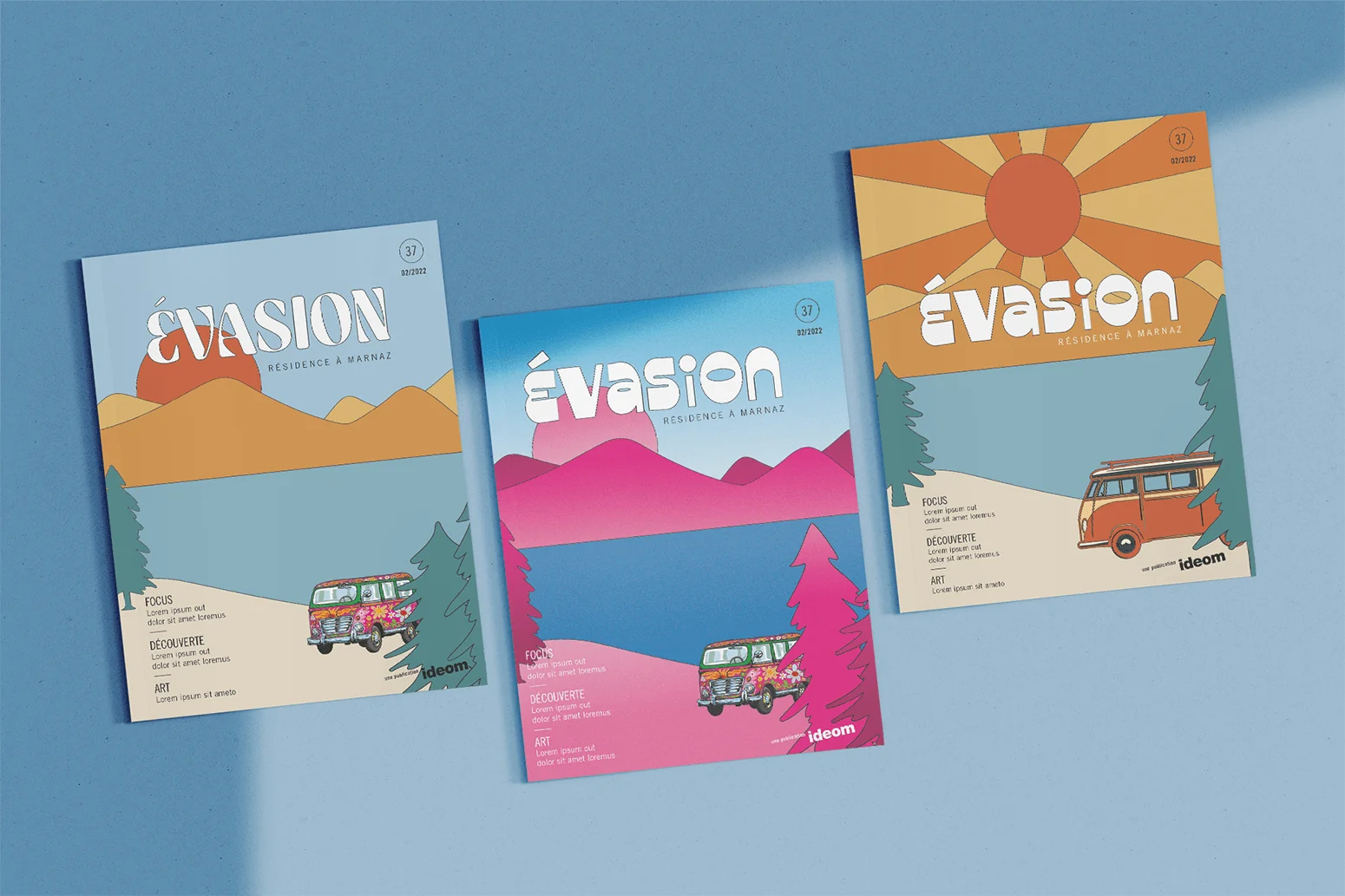 Couverture plaquette Ideom — direction artistique Marion Gosse