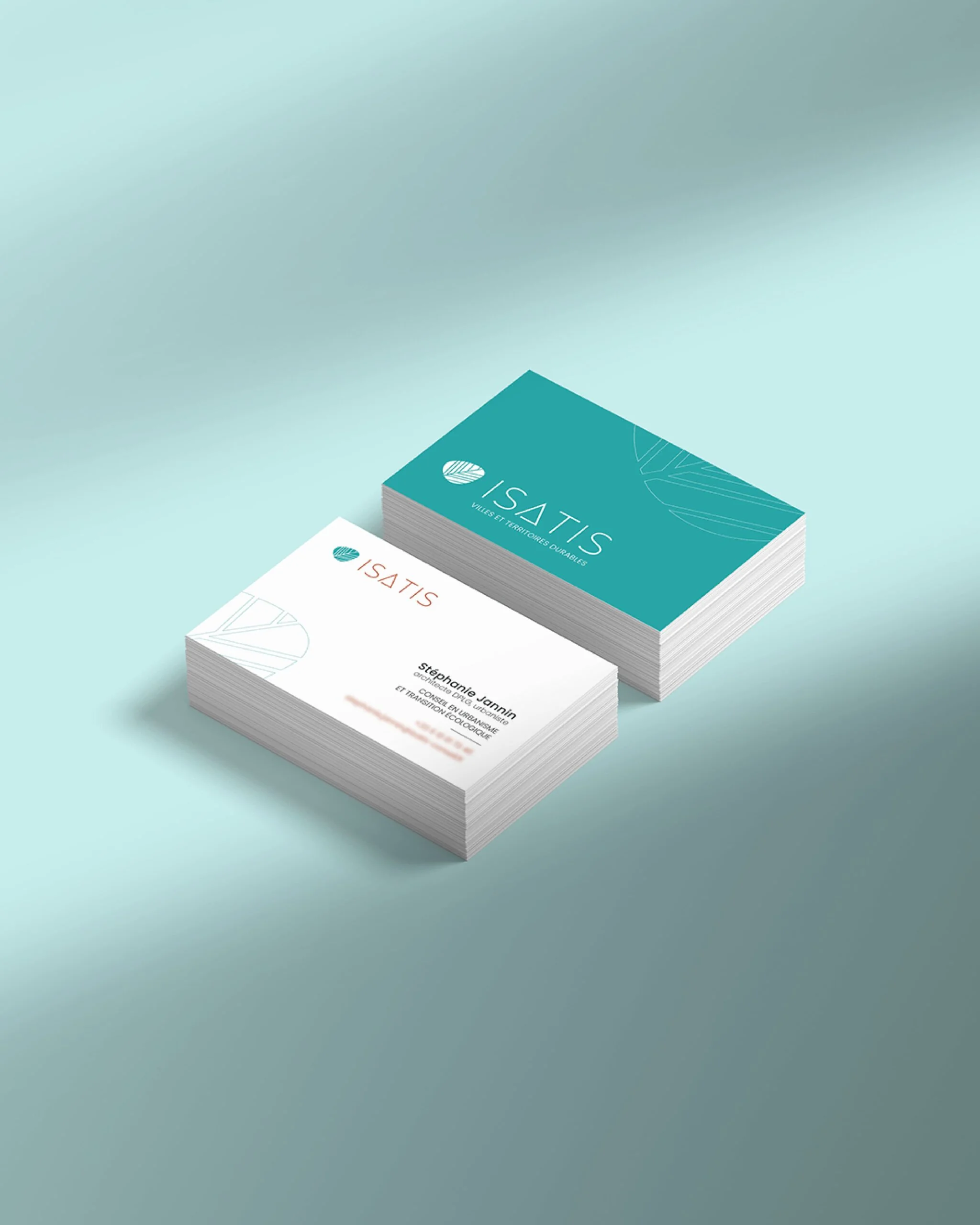 Carte de visite Isatis — design par Marion Gosse