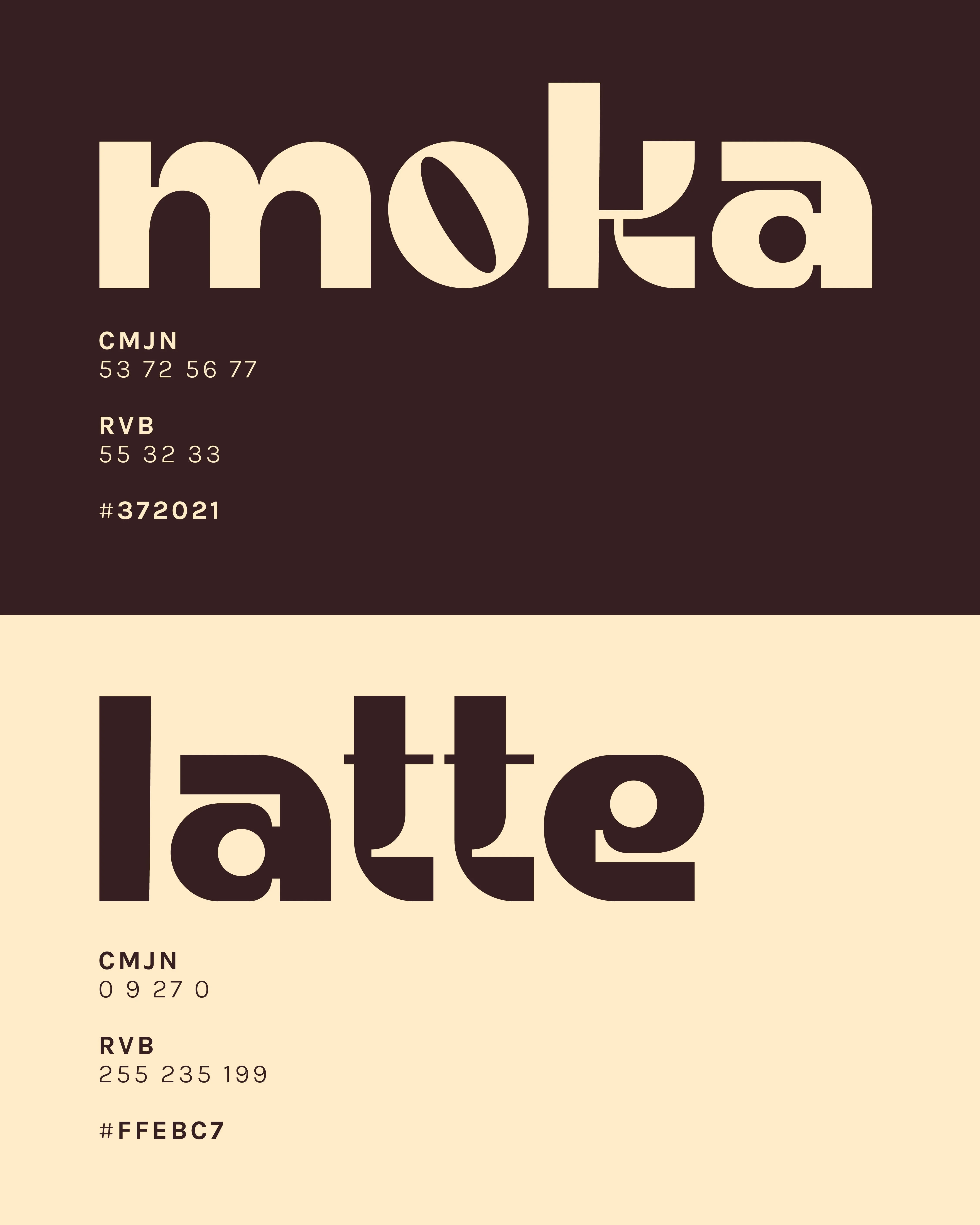 Palette couleurs Kōhī — charte graphique Marion Gosse