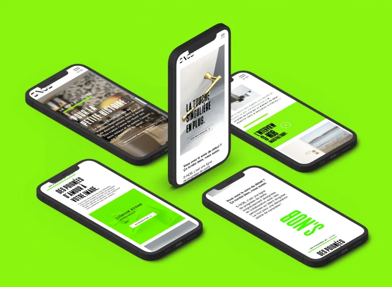 Site mobile Snob — webdesign Marion Gosse