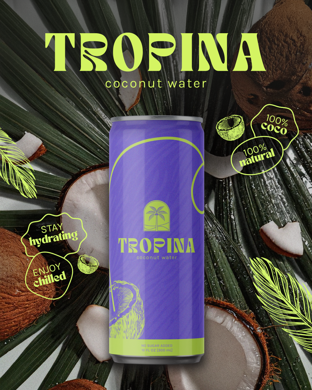 Réseaux sociaux Tropina — direction artistique Marion Gosse