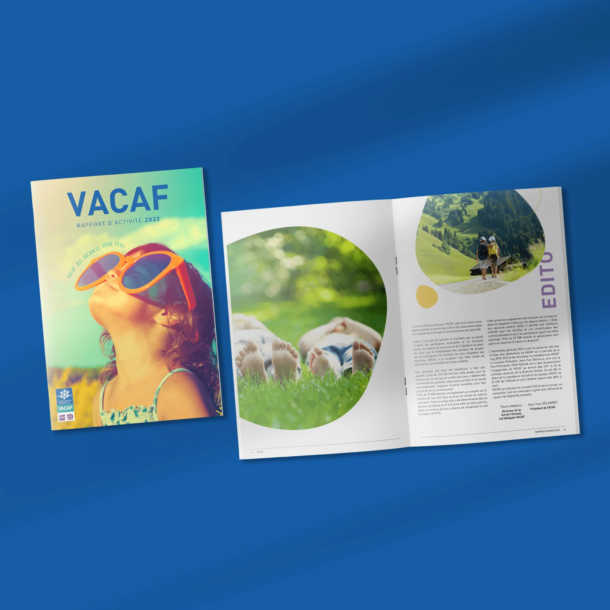 Mockup Vacaf — direction artistique Marion Gosse